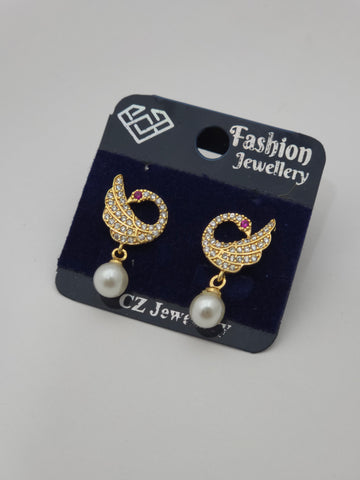 Peacock Ball Earring