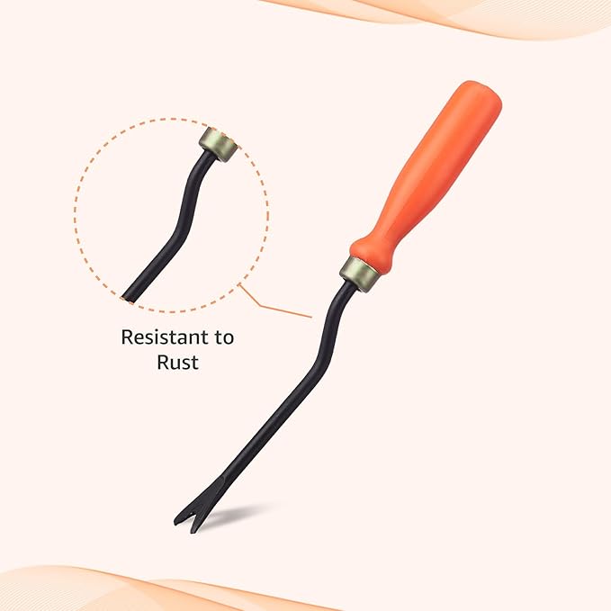 3-Piece Heavy-Duty Gardening Tool Set – Trowel + Cultivator + Hand Fork — For Planting, Transplanting, Digging & Weeding (Home & Terrace Garden Kit)