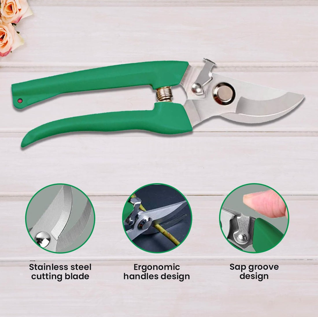 Hand Pruner Cutter - 1 Pc, Heavy Duty Gardening Tools Grass Cutter, Plant Cutter for Home Garden, Wood Branch Trimmer, Garden Tools Grass Cutting Accessories