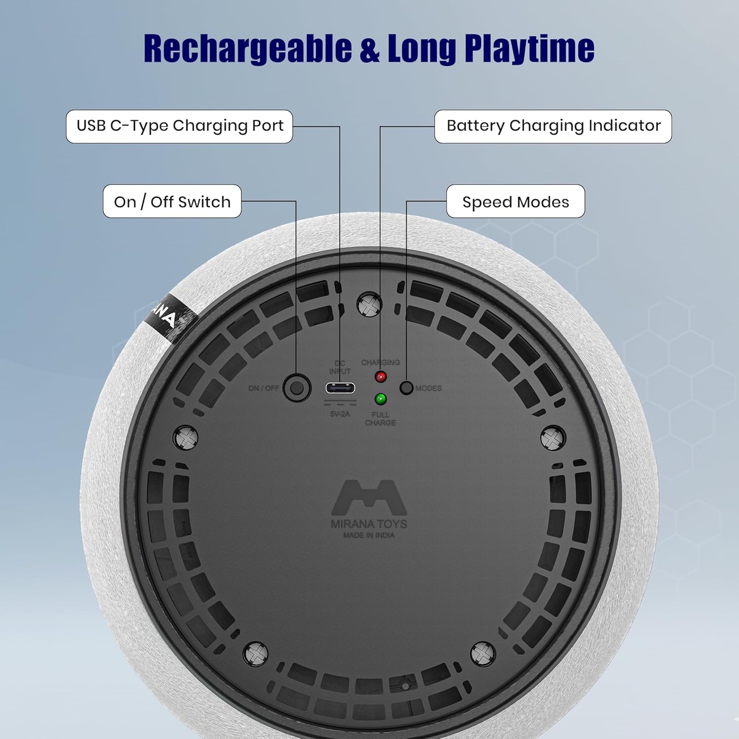 Rechargeable Floating Hover Soccer Ball – LED Glowing Air-Cushion Ball for Indoor & Outdoor Fun