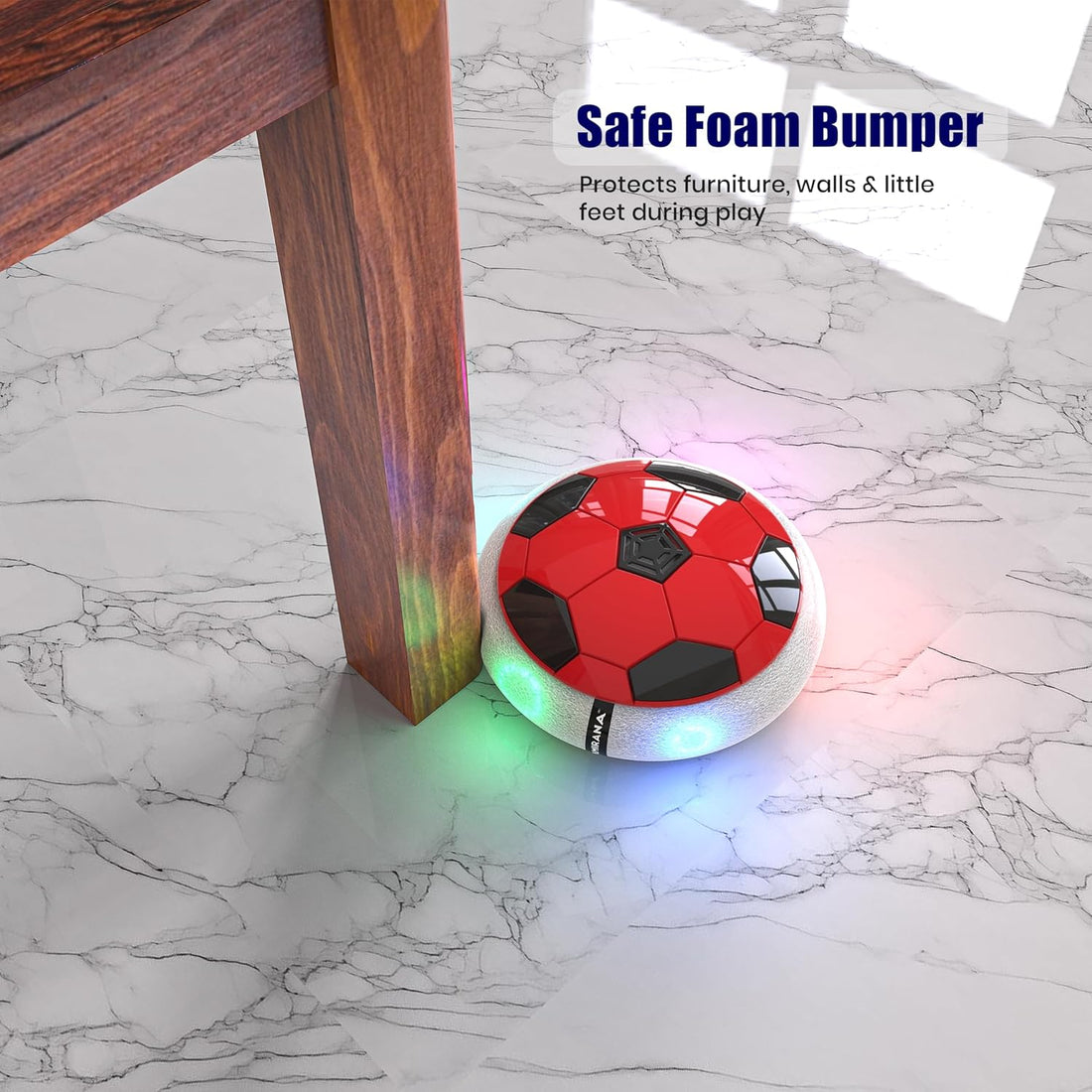 Rechargeable Floating Hover Soccer Ball – LED Glowing Air-Cushion Ball for Indoor & Outdoor Fun