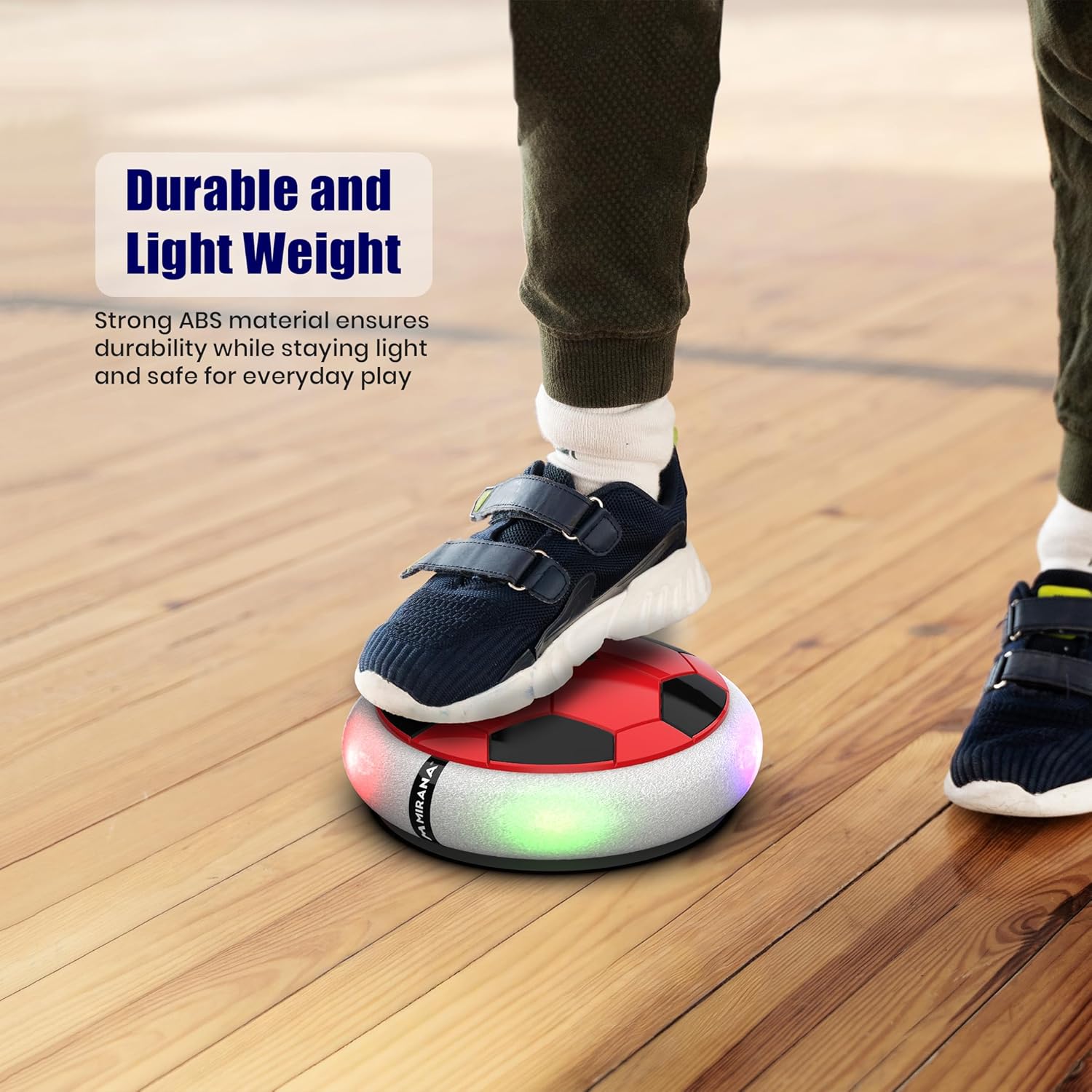 Rechargeable Floating Hover Soccer Ball – LED Glowing Air-Cushion Ball for Indoor & Outdoor Fun